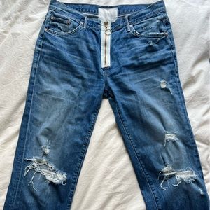MOTHER Denim XYZ distress jeans